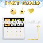 dgsc10 gold nose screws and nose studs nose piercing
