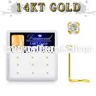 dgsc15 l shape nose studs gold nose