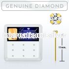 dgys15 box w 14kt gold bend it nose stud w genuine diamond