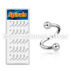 djspe2 spirals twisters surgical steel 316l eyebrow
