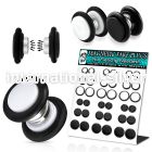 dmpvr1 cheaters  illusion plugs and tapers acrylic body jewelry belly button