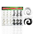 dmxp3 tapers acrylic body jewelry ear lobe
