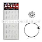 dnsm49 nose hoop silver 925 nose