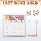 drsc11 l shape nose studs gold nose