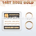 drsel1 seamless segment rings gold ear lobe