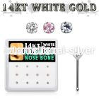 dwnb10 box w 14kt white gold nose screw w prong set 2mm mix czs