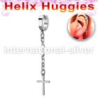 ehhlcrs stainless steel huggie piercing