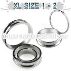 fpgxl tunnels gauges surgical steel 316l ear lobe