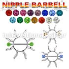 frnp104 straight barbells surgical steel 316l nipple