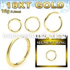 ggsegh16 18 karat yellow gold hinged segment hoop 16g