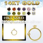 ghz2 nose hoop gold nose