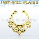 gpsepd7 fake illusion body jewelry silver 925 septum