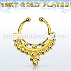 gpsepd9 fake illusion body jewelry silver 925 septum