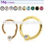 hbcrct16 anodized steel hinged ball closure ring w crystal