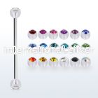 inajb5 straight barbells surgical steel 316l with acrylic parts helix