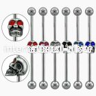 indsh4 straight barbells surgical steel 316l 