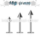 lb18cn3 labrets lip rings surgical steel 316l labrets chin