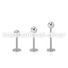 lb20b surgical steel labrets lower lip tragus upper lip monroe piercing
