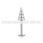 lbcn4b labrets lip rings surgical steel 316l labrets chin