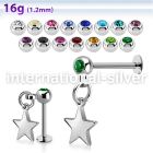 lbec770 surgical steel labrets lower lip tragus upper lip monroe piercing