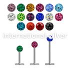 lbfr3ss surgical steel labrets lower lip tragus upper lip monroe piercing