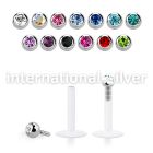 lbijb labrets lip rings bioflex ptfe labrets chin