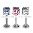 lbsdc4 labrets lip rings surgical steel 316l labrets chin