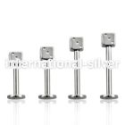 lbsdi3 labrets lip rings surgical steel 316l labrets chin