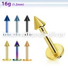 lbtcn25 labrets lip rings anodized surgical steel 316l labrets chin