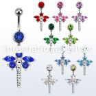 mcd008d belly rings surgical steel 316l belly button