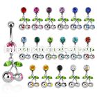 mcd361 belly rings surgical steel 316l belly button
