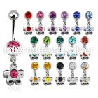 mcd399 belly rings surgical steel 316l belly button