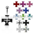 mcd419 belly rings surgical steel 316l belly button