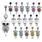 mcd441 belly rings surgical steel 316l belly button