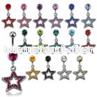 mcd488 belly rings surgical steel 316l belly button