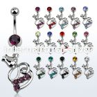 mcd510 belly rings surgical steel 316l belly button