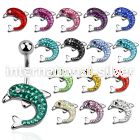 mcd539 belly rings surgical steel 316l belly button