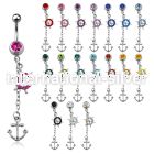 mcd567x belly rings surgical steel 316l belly button