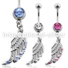 mcd568 belly rings surgical steel 316l belly button