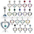 mcd571tq belly rings surgical steel 316l belly button