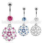mcd573 belly rings surgical steel 316l belly button