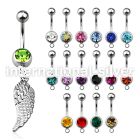 mcd593 belly rings surgical steel 316l belly button
