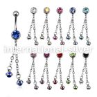 mcd630 belly rings surgical steel 316l belly button