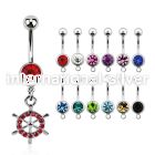 mcd633 belly rings surgical steel 316l belly button