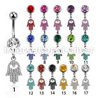 mcd668s belly rings surgical steel 316l belly button
