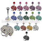 mcd690 belly rings surgical steel 316l belly button