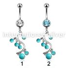 mcd695 belly rings surgical steel 316l belly button