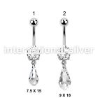 mcd712 belly rings surgical steel 316l belly button