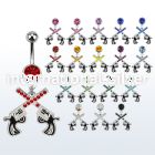 mcd750 belly rings surgical steel 316l belly button