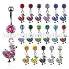 mcddk2 belly rings surgical steel 316l belly button
